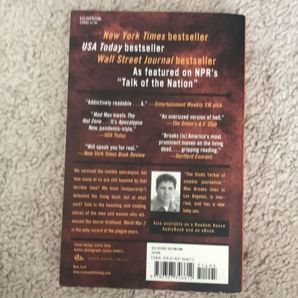 🔥$5 SALE🔥 - World War Z - Paperback Book - Picture 2 of 2